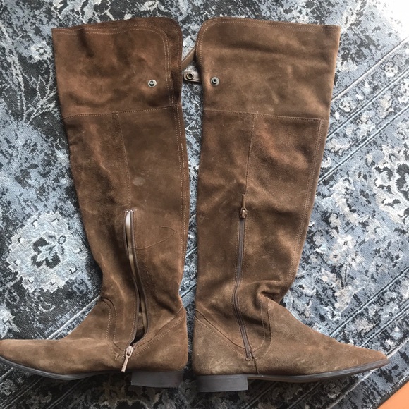 Thigh high/ OTK suede boots - Picture 3 of 4